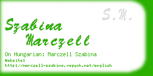 szabina marczell business card